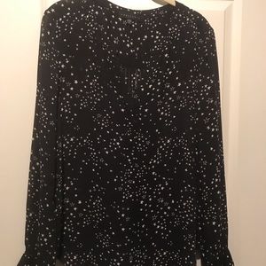 Sanctuary Stars slightly Sheer Print Blouse!